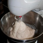 Dough in the mixer