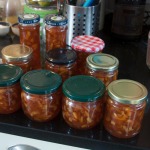 Filled marlalade jars