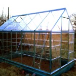 Greenhouse roof installed