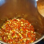 Chutney at start of cooking