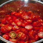 Acidulated tomatoes, drying