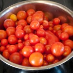 Fresh, ripe, home-grown tomatoes