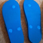 Sandal soles sealed with sugru