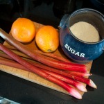 Rhubarb syrup ingredients