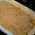 Macaroni ready for the oven