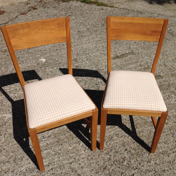 Admire your finished chairs!