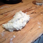 Form a sticky dough