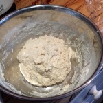 Roughly mix the dough and allow to rest