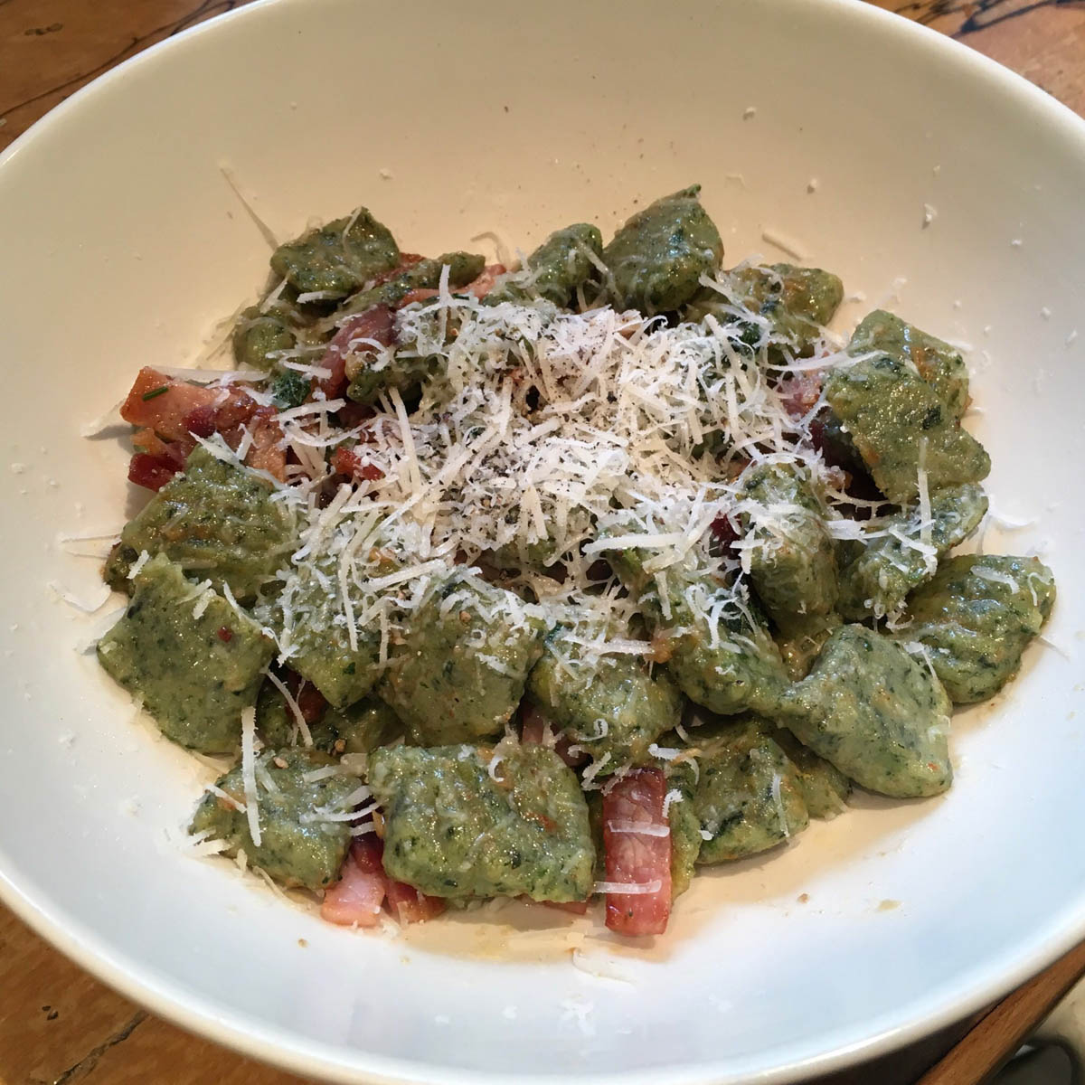 Stinging Nettle Gnocchi with Garlic and Sage Butter